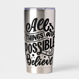 Botella Aislada Lettering Quote About Dreams