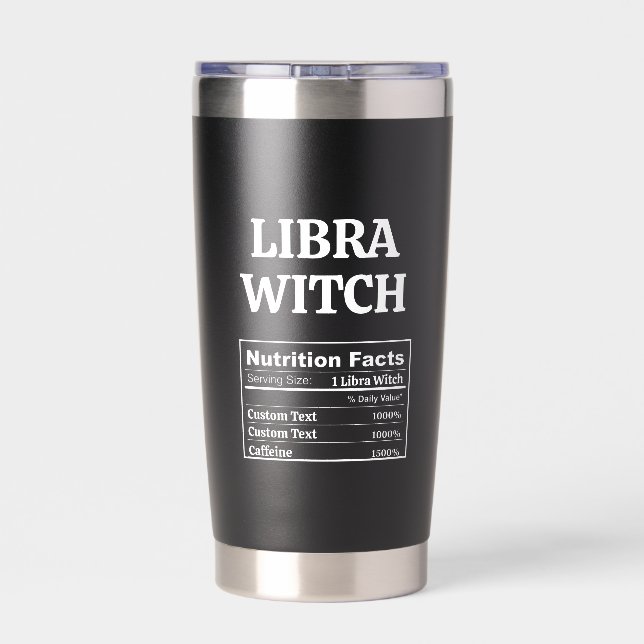 Botella Aislada Libra Zodiac Bruja Cumpleaños Amiga Hermana Person (Detrás)