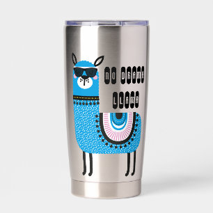 Botella Aislada Llama Azul Genial Sin Drama