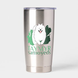 Botella Aislada Logo de Taymyr Samoyeds
