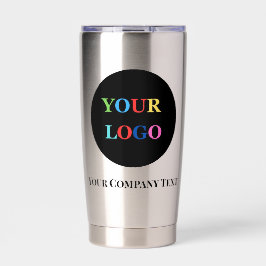 Botella Aislada Logotipo de empresa Taza de café personalizada par