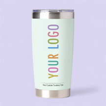 Logotipo de la empresa de vaso aislado verde claro