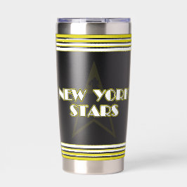 Botella Aislada Logotipo de las Estrellas Modernas Vintage de Nuev