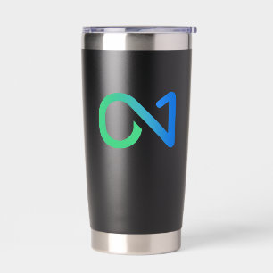 Botella Aislada Logotipo ON1 (verde azul)
