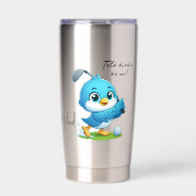 Loro de Golf Personalizado con Caricatura Divertid