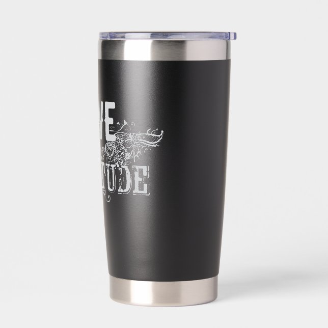 Botella Aislada Love and Gratitude Travel Mug (Izquierdo)