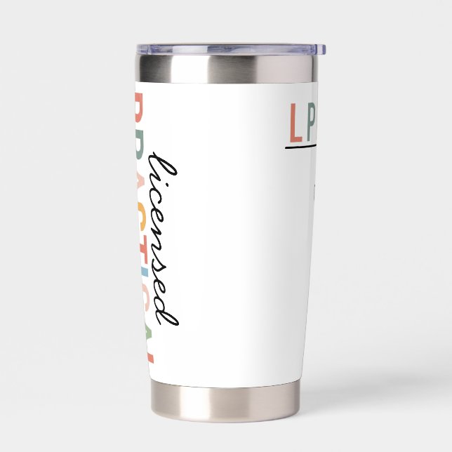 Botella Aislada LPN Tumbler - Personalized Licensed Practical Nurs (Izquierdo)