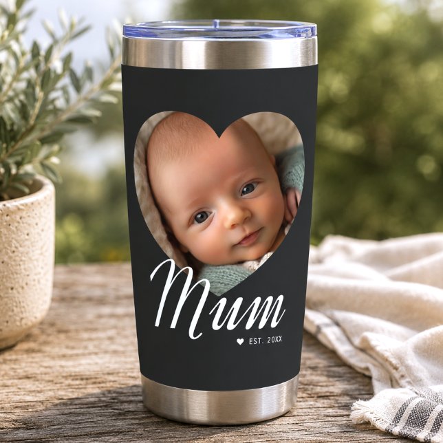 Botella Aislada Mamá Estableció Letra Corazón Foto Negra (Subido por el creador)