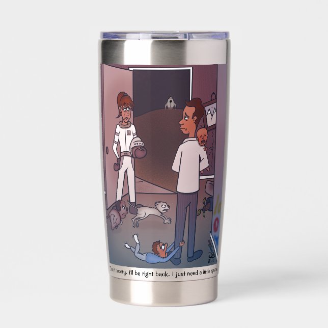 Botella Aislada Mamá necesita espacio (Frente)