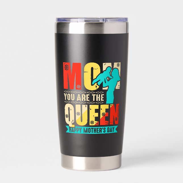 Botella Aislada Mamá Tú Eres La Reina (Frente)