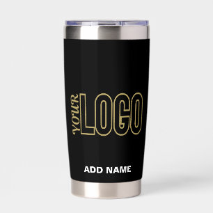 Botella Aislada Marca Chic Moderno Personalizable Black Verified