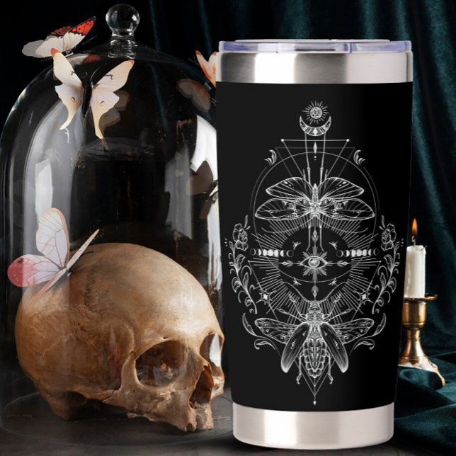 Botella Aislada Mariposa de Astrología y Geometría Sagrada (Subido por el creador)