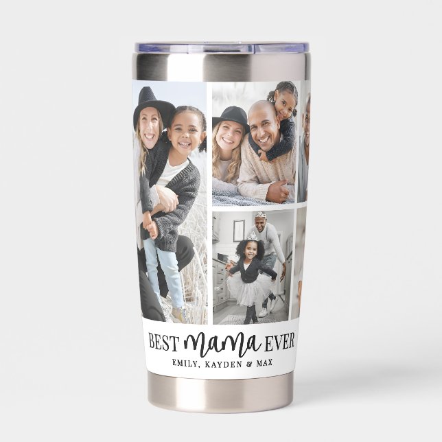 Botella Aislada Mejor Foto de Mamá Madre (Frente)