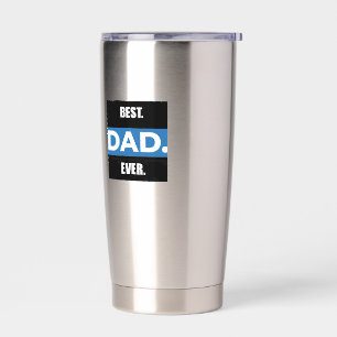 Botella Aislada MEJOR PAPÁ DE 20oz Túnel Termal de Acero Inoxidabl