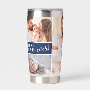 Botella Aislada ¡Mejor Papá del Mundo! Fotos personalizadas Día de