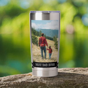 Botella Aislada Mejor Papá Nunca 2 Foto