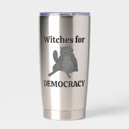 Botella Aislada Meme de Gato Feminista Bruja Góthica Tarot Zodiaco