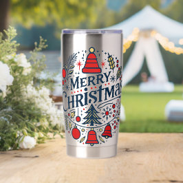 Botella Aislada Merry Christmas 3