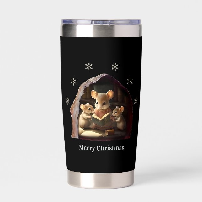 Botella Aislada Merry Christmas Insulated Tumbler (Detrás)