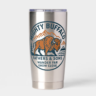 Botella Aislada Mighty Buffalo Tumbler