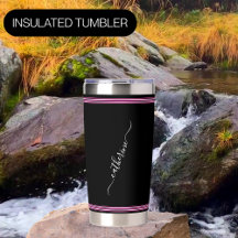 Moda mínima Nombre manuscrito Blanco negro Rosado 