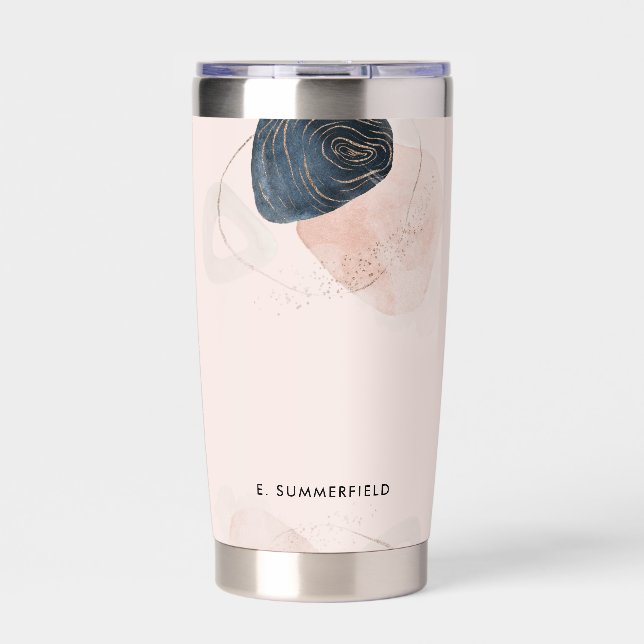 Botella Aislada Moda moderna Earthy Stone Personalizado (Frente)