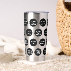 Botella Aislada Modelo de logotipo de empresa personalizado