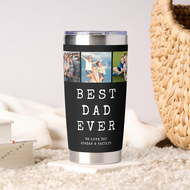 Botella Aislada Modern BEST DAD EVER 3 Photos (Sala de estar (girado))