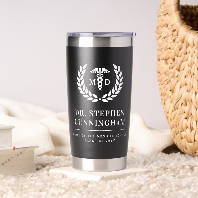 Botella Aislada Moderno Médico de Medicine Med School Graduado (Sala de estar)