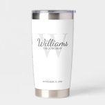 Botella Aislada Monograma de guión personalizado y Groomsmen de no<br><div class="desc">Añada un toque personal a su boda con un regalo personalizado para los padrinos. Este diseño presenta el nombre de groomsman personalizado en estilo de fuente de escritura clásico gris con detalles bodas en estilo de fuente serif clásico gris y monograma en estilo de fuente serif clásico gris claro como...</div>