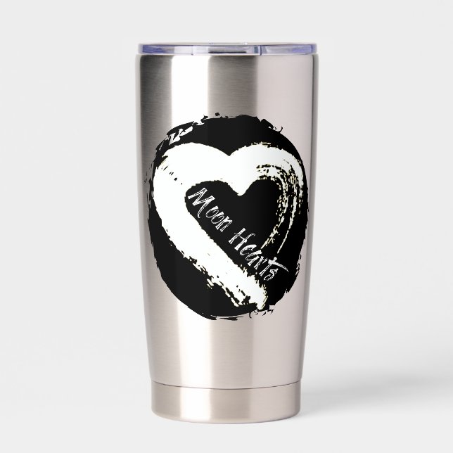 Botella Aislada Moon Heart Travel Mug (Frente)