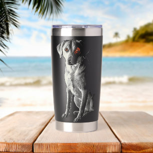 Botella Aislada Motivo de perro Retriever de Labrador Mascota Labr