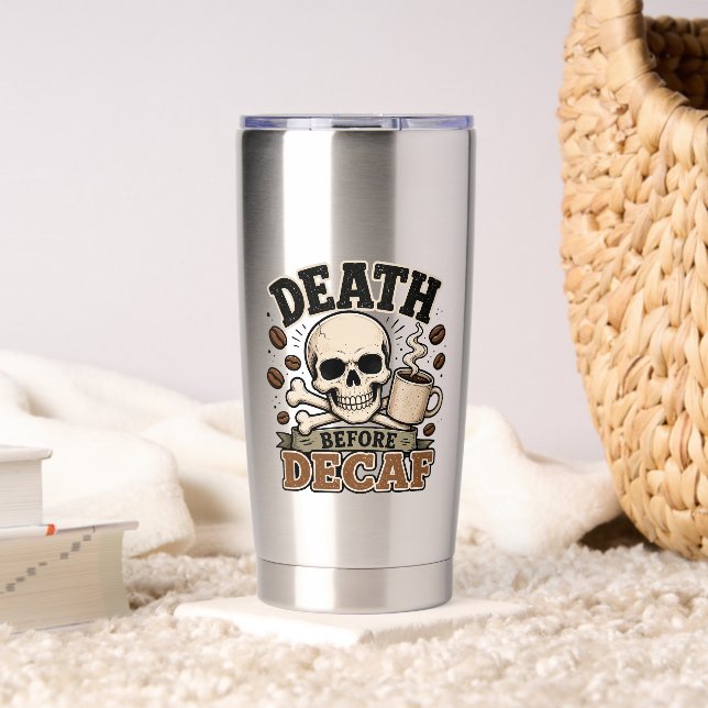 Botella Aislada Muerte Antes de Descafeinado (Sala de estar (girado))