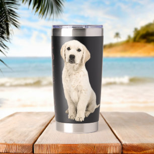 Botella Aislada Mujeres Hombres Labrador Retriever Lab Blanco Mamá