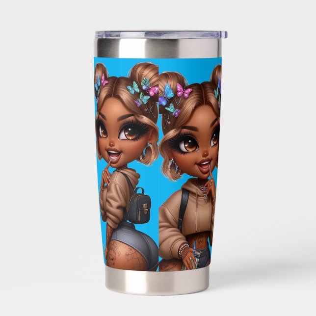 Botella Aislada Muñeca CHIBI Baddie (Izquierdo)