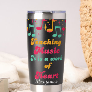 Botella Aislada Música inspiradora Profesor Día del profesor perso