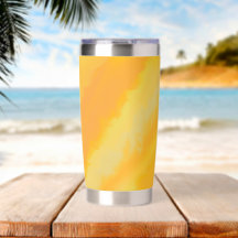 Naranja soleado cítrico acuarela
