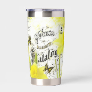 Botella Aislada Narcisos antiguos personalizados