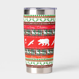 Botella Aislada Navidad en el bosque