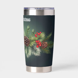 Botella Aislada Navidades Garland personalizables
