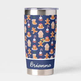 Botella Aislada Navidades postres tumbler personalizado