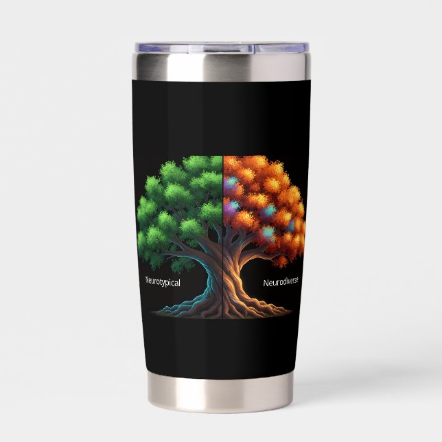 Botella Aislada Neurotypical vs. Neurodiverse (Frente)