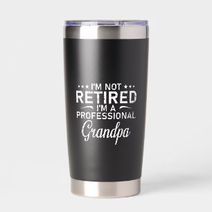 Botella Aislada No Estoy Retirado Soy Un Abuelo Profesional Regalo