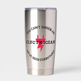 Botella Aislada No se puede conmocionar a un electricista