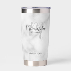 Botella Aislada Nombre de la dama de honor personalizada de escrit
