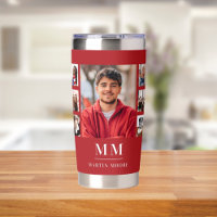 Nombre del monograma del collage de fotografías ro
