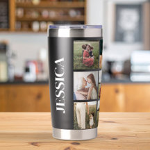 Nombre personalizado de Collage de fotos moderno