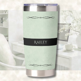 Botella Aislada Office Chic Sage Green Desk Accessory