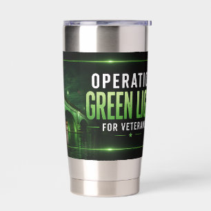 Botella Aislada Operación Luz Verde para Veteranos London Bridge
