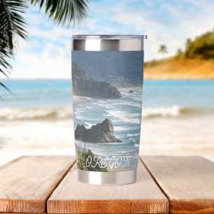 Botella Aislada Oregon Scenon Coastal Seascape